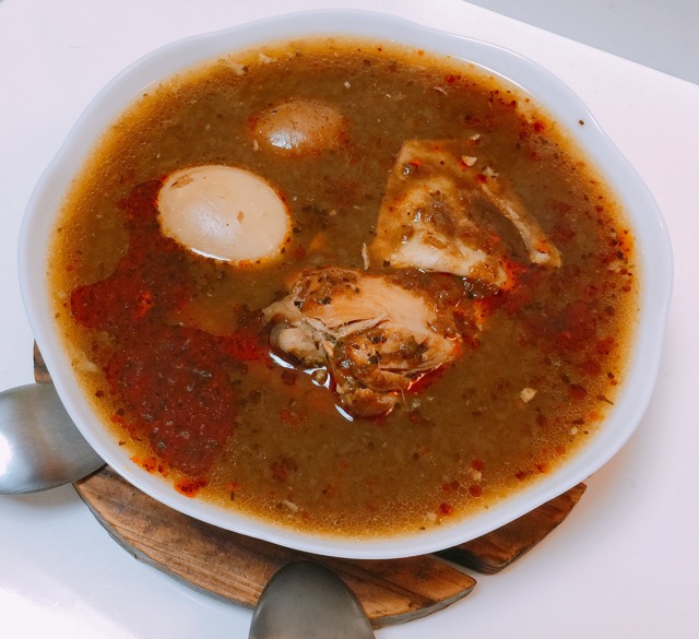 らっきょチキンスープカレー画像