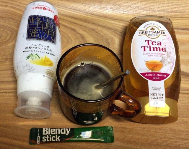 咳止めにはちみつコーヒー