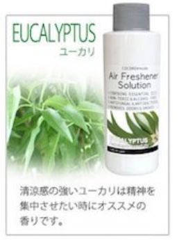 花粉症時期のアロマソリューションの人気ユーカリ画像