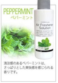 花粉症の季節にアロマソリューションペパーミント画像