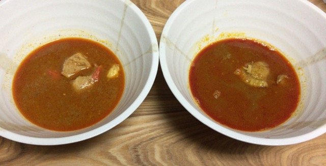 ベル食品レトルトスープカレー画像チキンとほたて